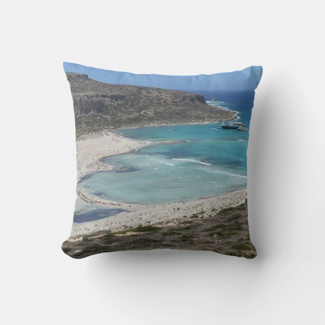 Paradis en Crète - Balos Lagoon Cushion Coussin (Recto)