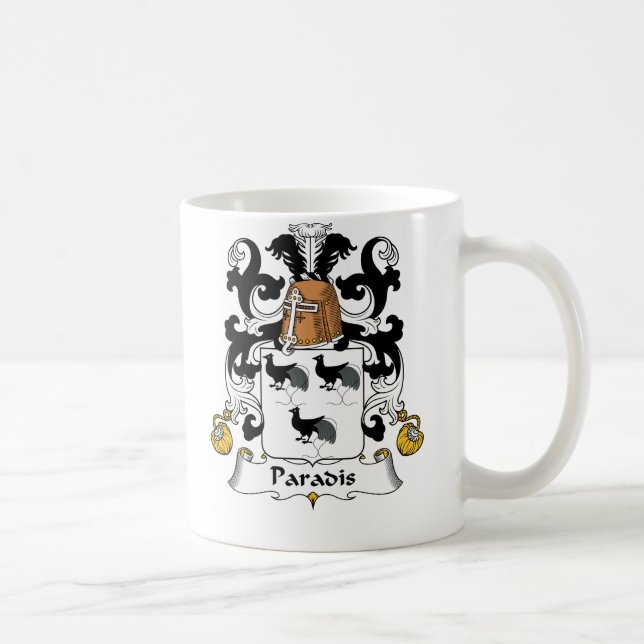 Paradis Family Crest Coffee Mug (Right)