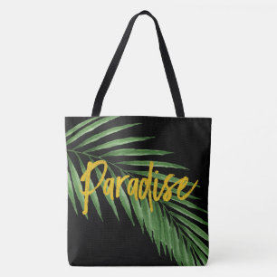 Paradis Palm Hawaiian Beach Sac Réversible - Noir