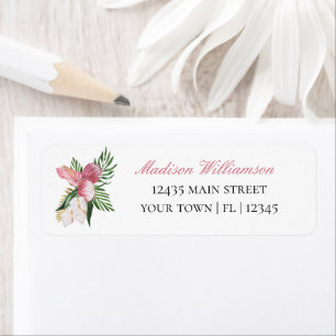 Paradis Tropical Aquarelle Florale Fête de Mariage