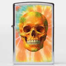 Paradis tropical ​ Crâne Zippo Lighter