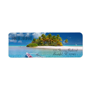 Paradis tropical de fuite de plage d'île
