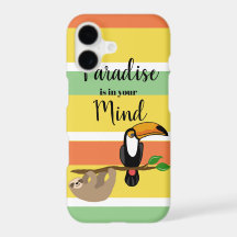Paradis tropical, paresseux et toucan