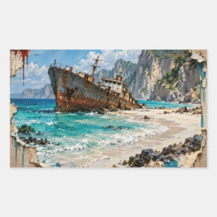 Paradise and Rust Sticker
