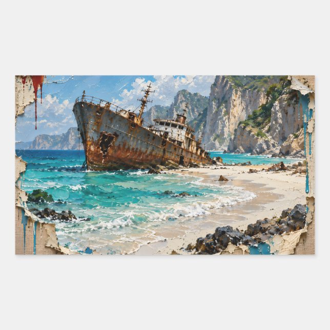 Paradise and Rust Sticker (Front)