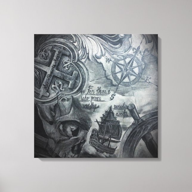 Paradise awaits canvas print (Front)