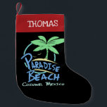 Paradise Beach Cozumel Mexico Cruise Vacation<br><div class="desc">Paradise Beach Cozumel Mexico Cruise Vacation Christmas Stocking.</div>