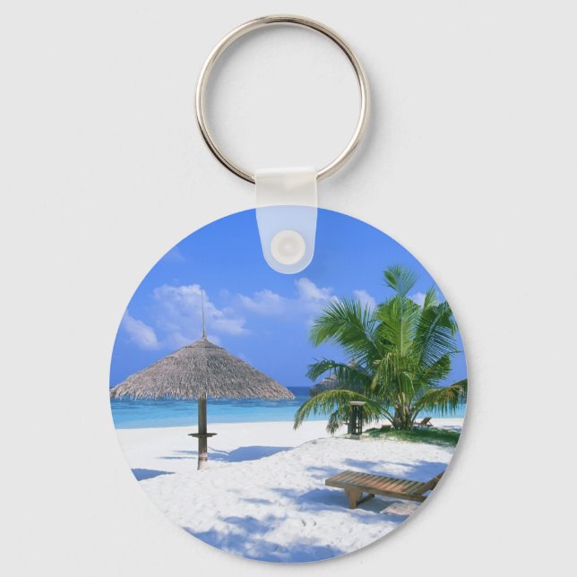 Paradise beach keychain (Front)