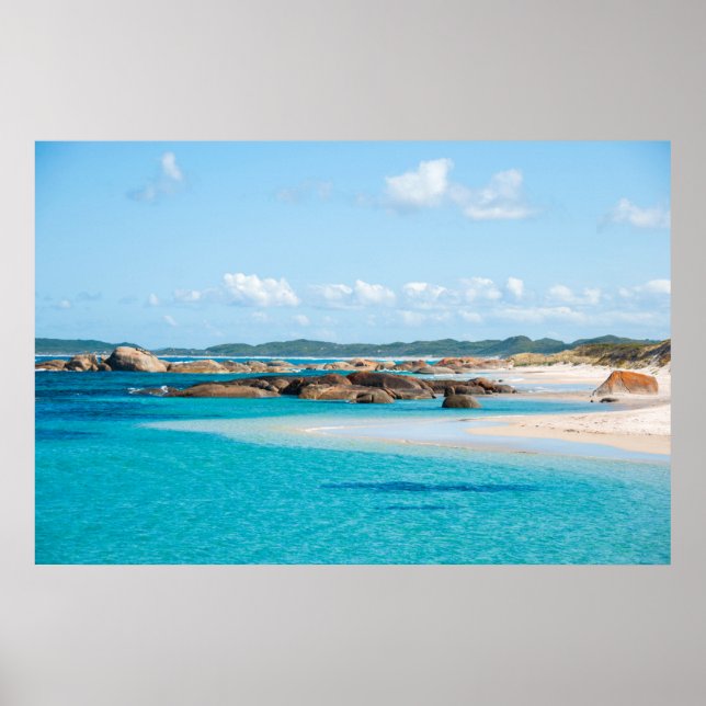 Paradise Beach Sea Greens Pool Bay Australia Poster (Front)