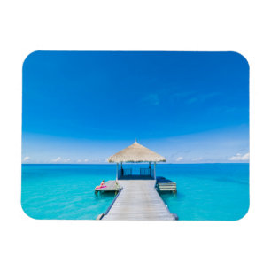 Paradise Beach   Tropical Resort, Maldives Magnet
