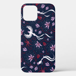 Paradise Birds: Blossoming Vintage Pattern. iPhone 12 Case