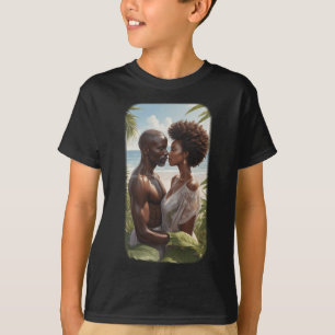 Paradise Black Love S Series Sticker4  T-Shirt