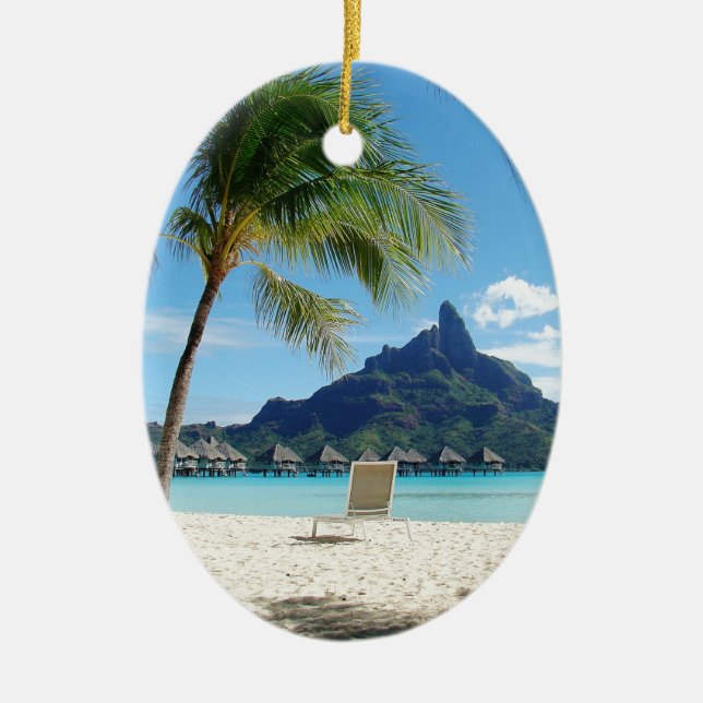 Paradise Does Exist Ceramic Ornament (Front)