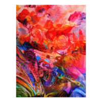Paradise Floral Bird Phoenix Rising Flame Art