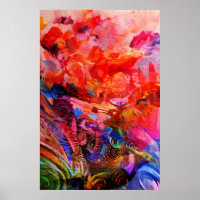 Paradise Floral Bird Phoenix Rising Flame Art