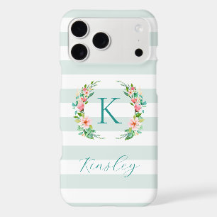 Paradise Floral et Rayures de Menthe Monogramme