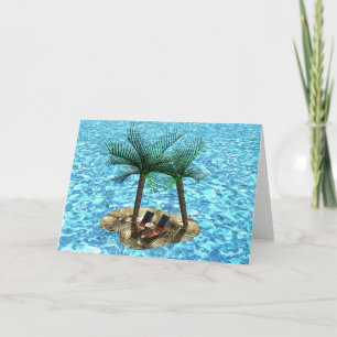 Paradise for Two Holiday Card