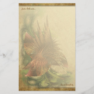 Paradise Fractal Flower Notepaper Stationery