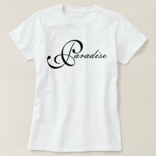 "Paradise" iconic bliss aesthetic script T-Shirt