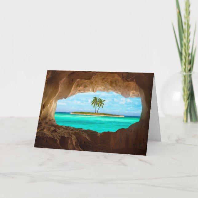 Paradise in the Caribbean Card (Front)