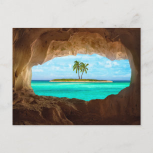 Paradise in the Caribbean Postcard