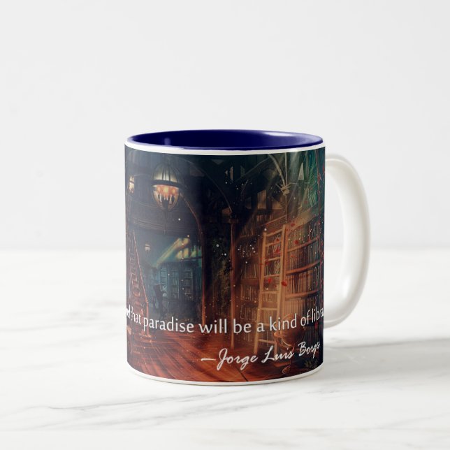 Paradise Is a Kind of Library Mug (Front Right)