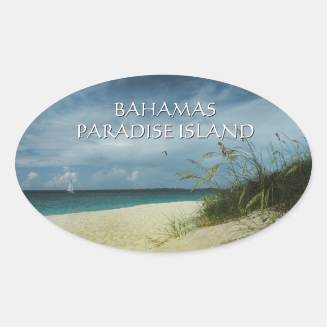 Paradise Island Bahamas Sticker (Front)