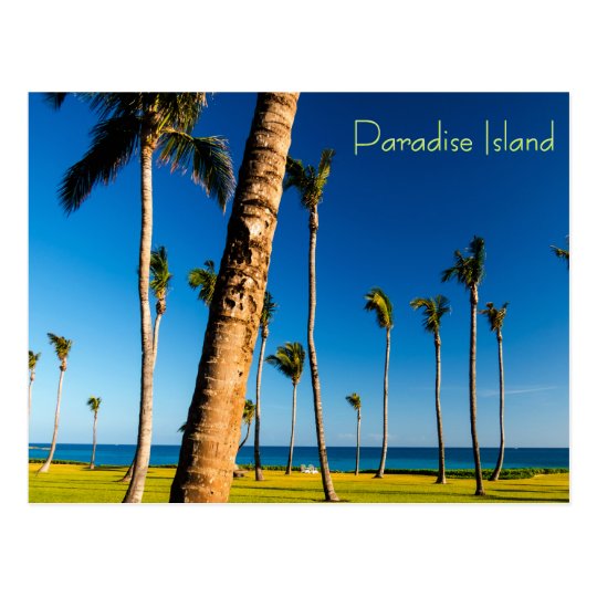 Paradise Island Landscape Postcard