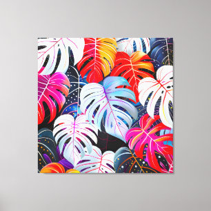 Paradise Jungle Tropical Foliage Canvas Print