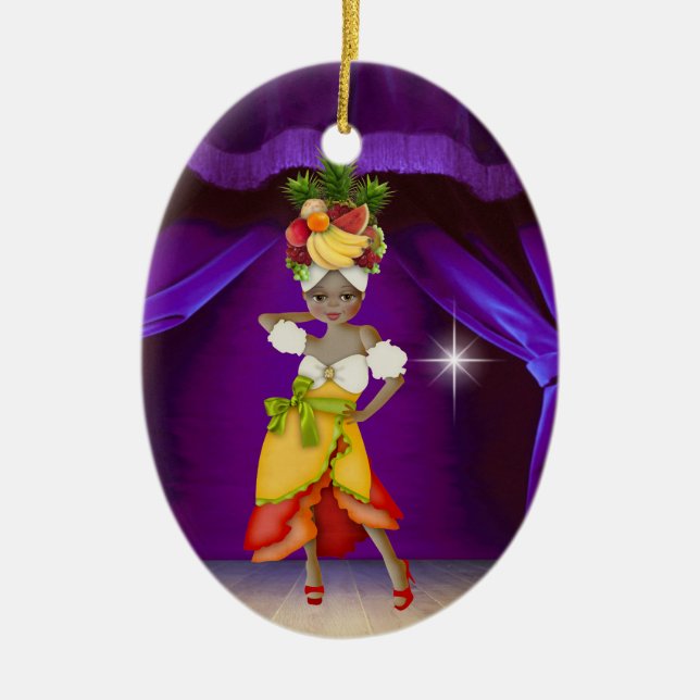 Paradise Lola - SRF Ceramic Ornament (Front)