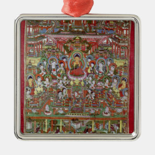Paradise of Amitabha Metal Ornament