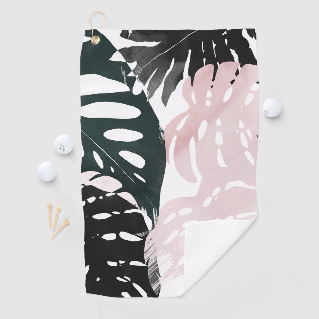 Paradise Palm Fronds Golf Towel (InSitu)