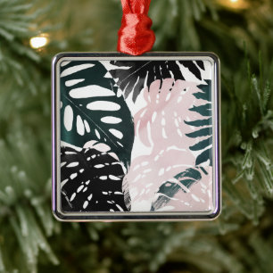 Paradise Palm Fronds Metal Ornament