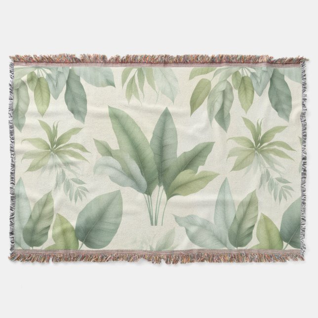 Paradise Palms Throw Blanket (Front)