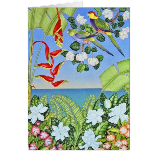 Paradise Parrot Card