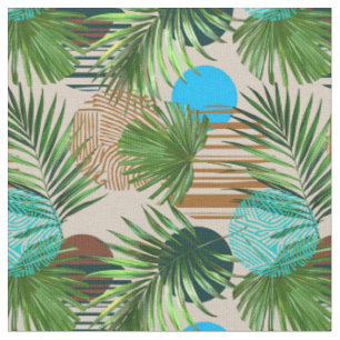 Paradise plants Hawaiian pattern Fabric