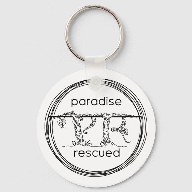 Paradise Rescued Keychain (Front)