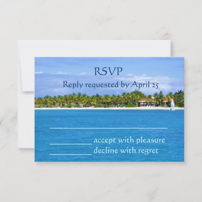 Paradise RSVP Card (Front)