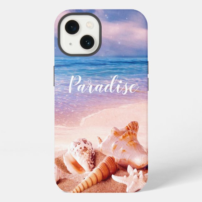 Paradise Sea Beach Shells iPhone Case (Back)