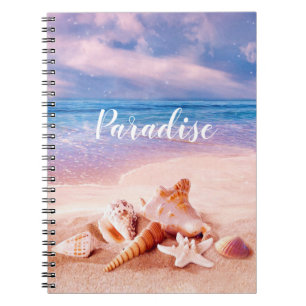 Paradise Sea Beach Shells Notebook