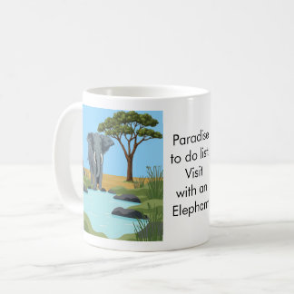 Paradise to do list: Elephant Coffee Mug