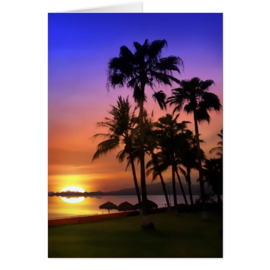 Paradise Tropical Birthday Card
