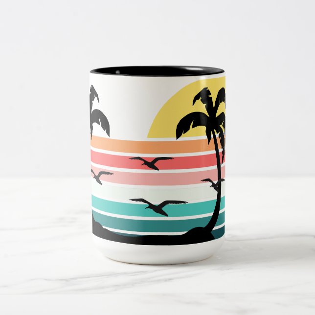 Paradise Two-Tone Coffee Mug (Center)