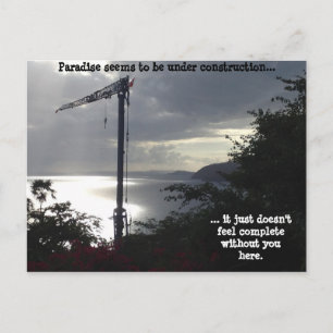 Paradise (under construction) postcard