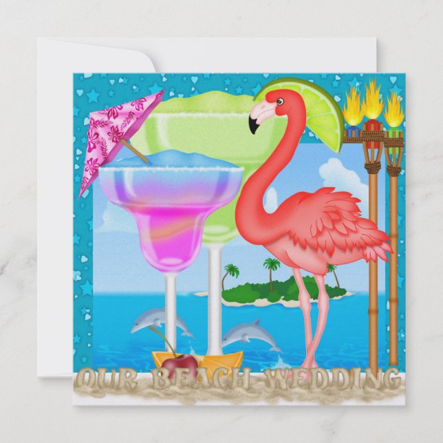 Paradise Wedding - SRF Invitation (Front)