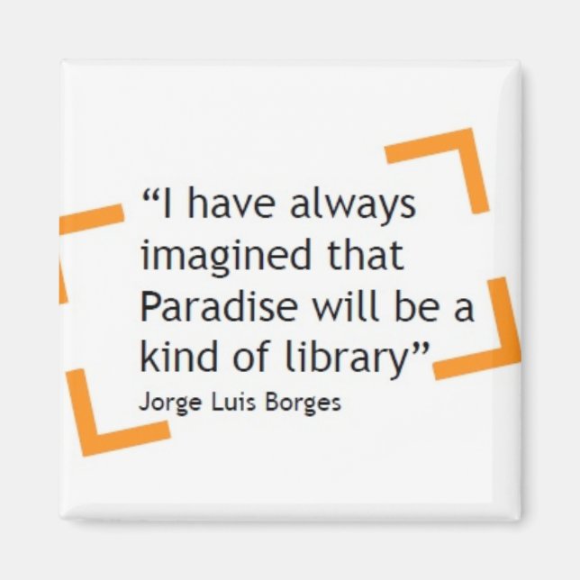 Paradise Will Be A Kind of Library Magnet (Front)