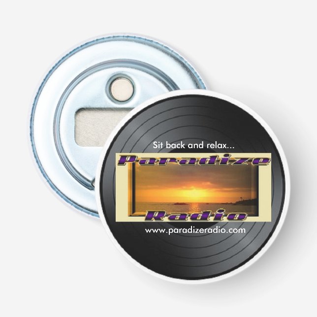 (Paradize Vinyl/Record) Magnet with bottle opener (Front)