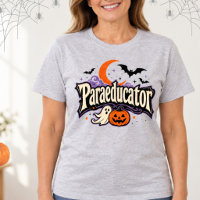 Paraeducator Halloween Ghost Bats Gothic Letter