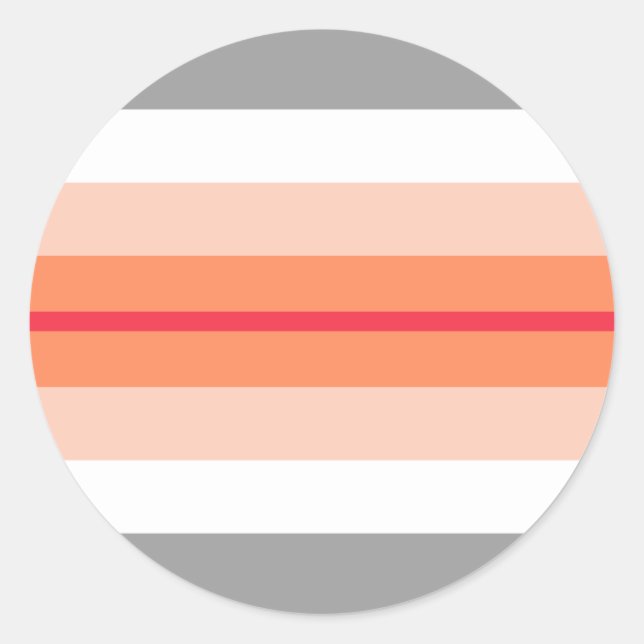 Paragirl Pride Flag Classic Round Sticker (Front)