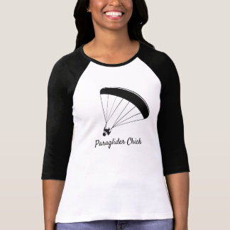 Paraglider Chick Raglan Tee
